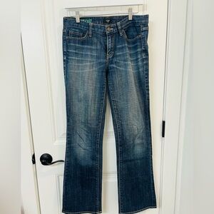 J. Crew Women's Boot Cut Jeans in Dark Blue